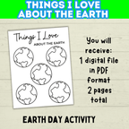 Earth Day Craft | Earth Day Game and Activity | Happy Earth Day | PDF download | Planet Earth | Save Earth | Easy Kids Crafts