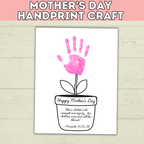 Mom Handprint Craft | Mother's Day Handprint Art | Handprint Art Craft | Handprint Flower | Flower Craft | Handprint Keepsake