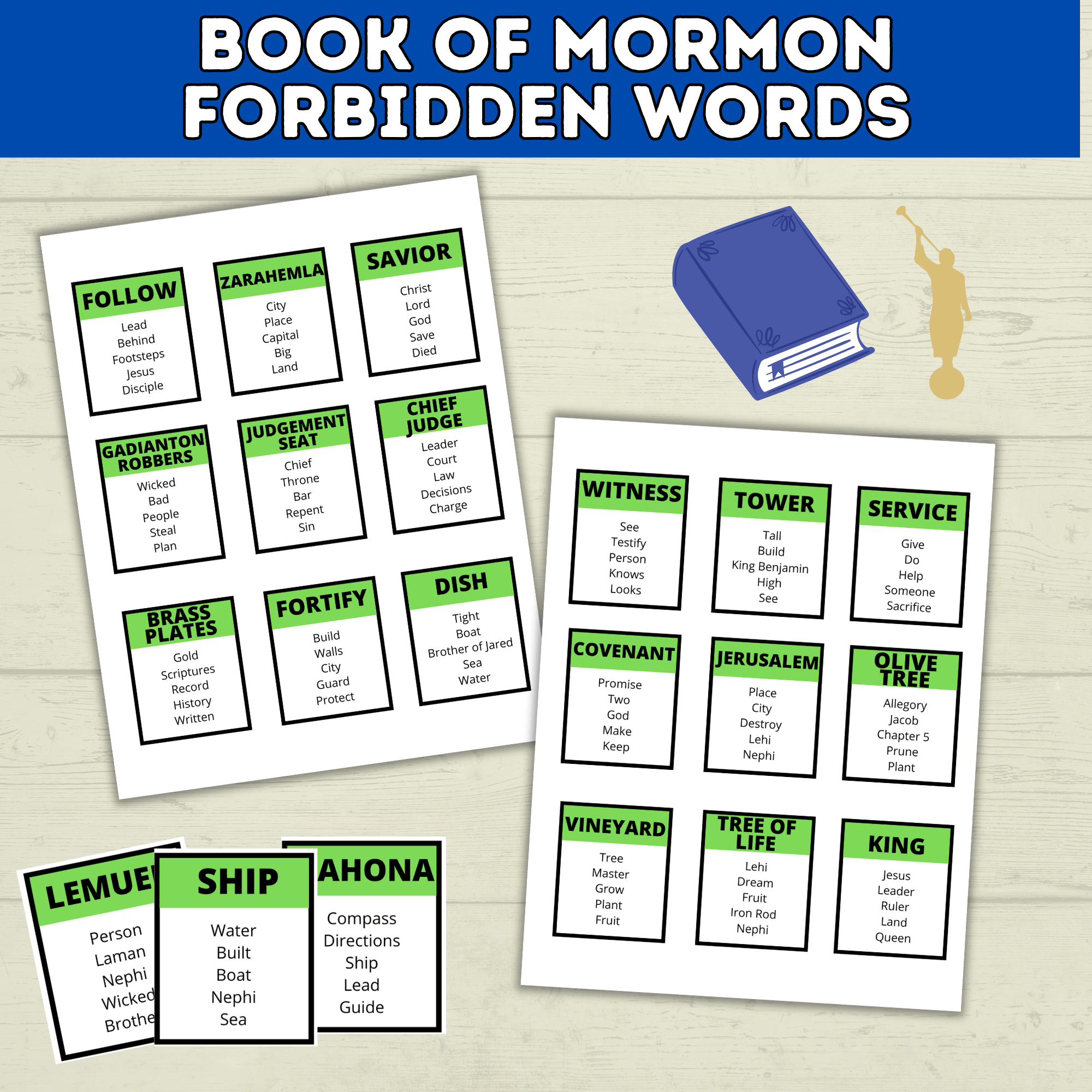 Book of Mormon Game | Youth LDS Game | Book of Mormon Activity | LDS Seminary Games | Youth Games | Church Games | Kids Games