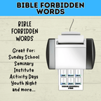 Church Taboo Card Game | Religious Card Game | Games for Church