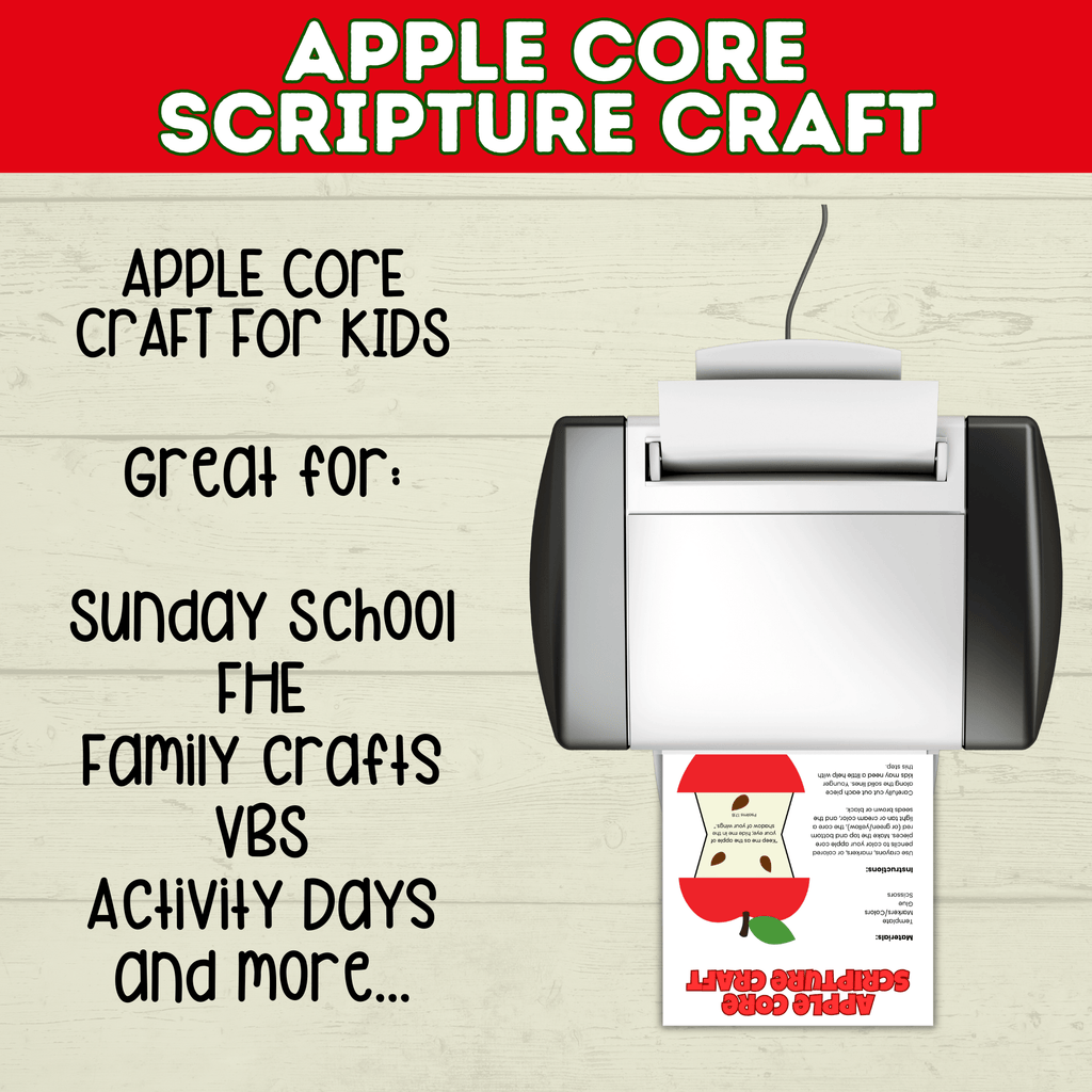 Apple Scripture Craft for Kids
