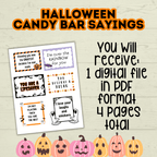Halloween Candy Bar Pun Gift and Treat Tags