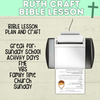 Ruth Craft | Ruth Activity | Bible Craft | Bible Activity Page | Bible Lesson Plan | Ruth Lesson Plan | Ruth Printable | Digital Download