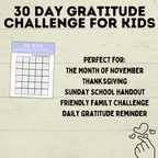 Gratitude Challenge for Kids | Gratitude Activity | Thankfulness Activity | Thankful | Kids Activity | Kids Printable | Thanksgiving