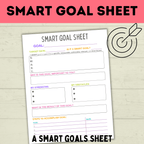Kids Goals | Daily Goals Tracker | Smart Goals Sheet | Goal Setting | Goals Printable | Kids Printable | Daily Tasks | Checklist for Kids