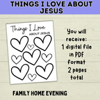 Jesus Craft | Things I Love About Jesus | Easter Craft | Sunday School Craft | Sunday School Lessons | Jesus Loves You | Bible Study |