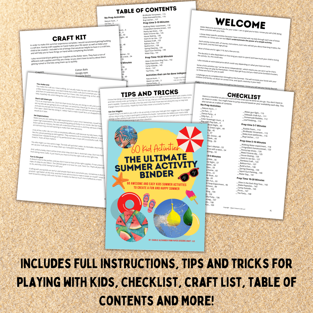 The Ultimate Summer Activity Binder for Kids | Easy Kid's Summer Activities