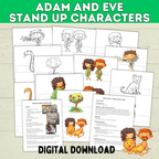 Adam and Eve Sin Puppet Craft, Forbidden Fruit, Tree of Knowledge, Genesis Activity for Kids