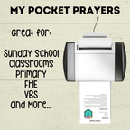 My Pocket Prayers Craft, Mini Prayers, Written Prayers, Kids prayers, Teach Kids to Pray, Sunday School Craft, Bible Lesson Craft, VBS