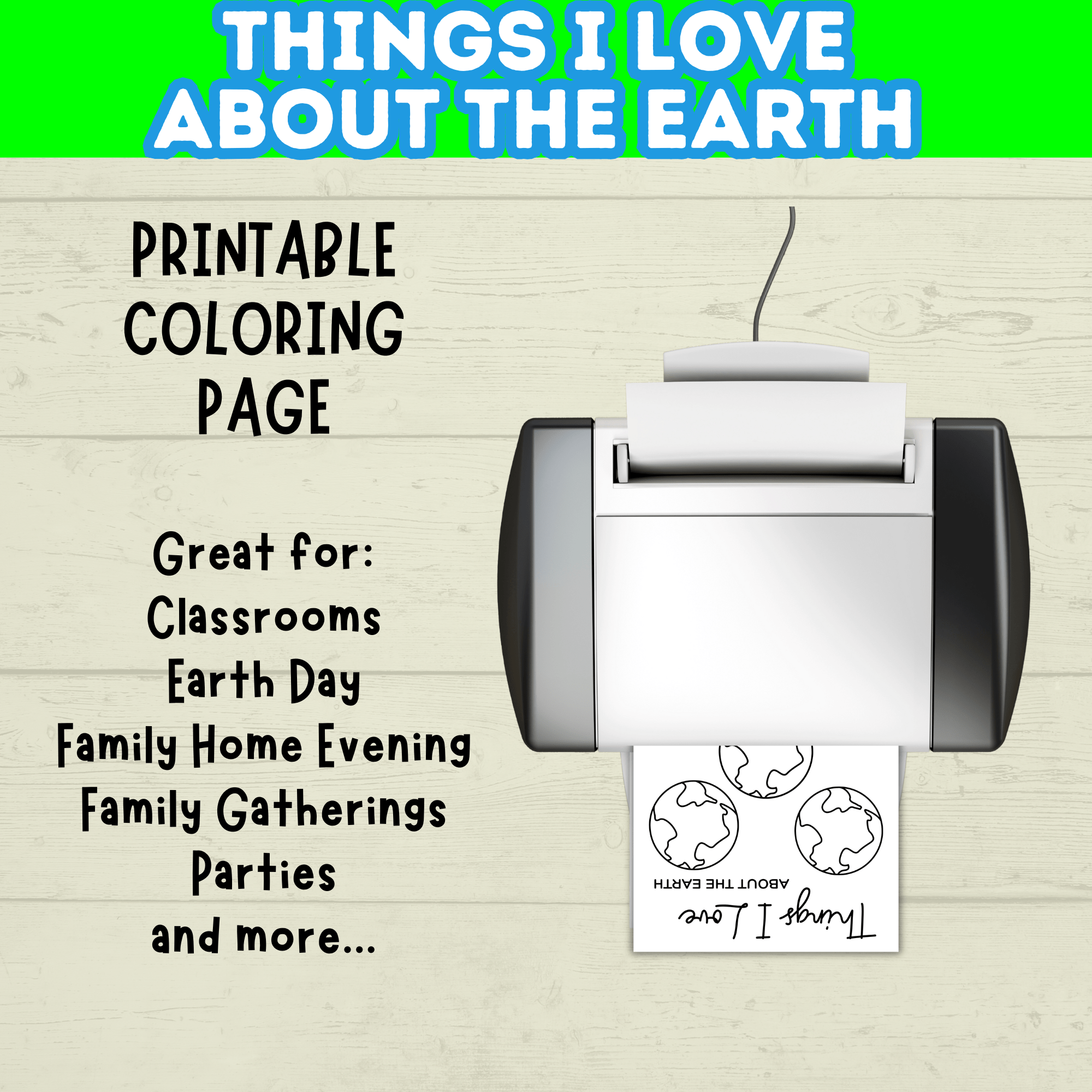 Earth Day Craft | Earth Day Game and Activity | Happy Earth Day | PDF download | Planet Earth | Save Earth | Easy Kids Crafts