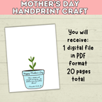 Mom Handprint Craft | Mother's Day Handprint Art | Handprint Art Craft | Handprint Flower | Flower Craft | Handprint Keepsake