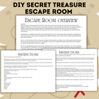 DIY Escape Room for Kids | Secret Treasure Escape Room | Home escape Room | Digital Escape Room | Kids Games | Party Games | Printable