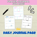 Prayer Journal for Kids | Kids Prayer Printables | Kids Prayer Activities | Letter to God | Kid's Journal | Teach Kids to Pray | Sunday