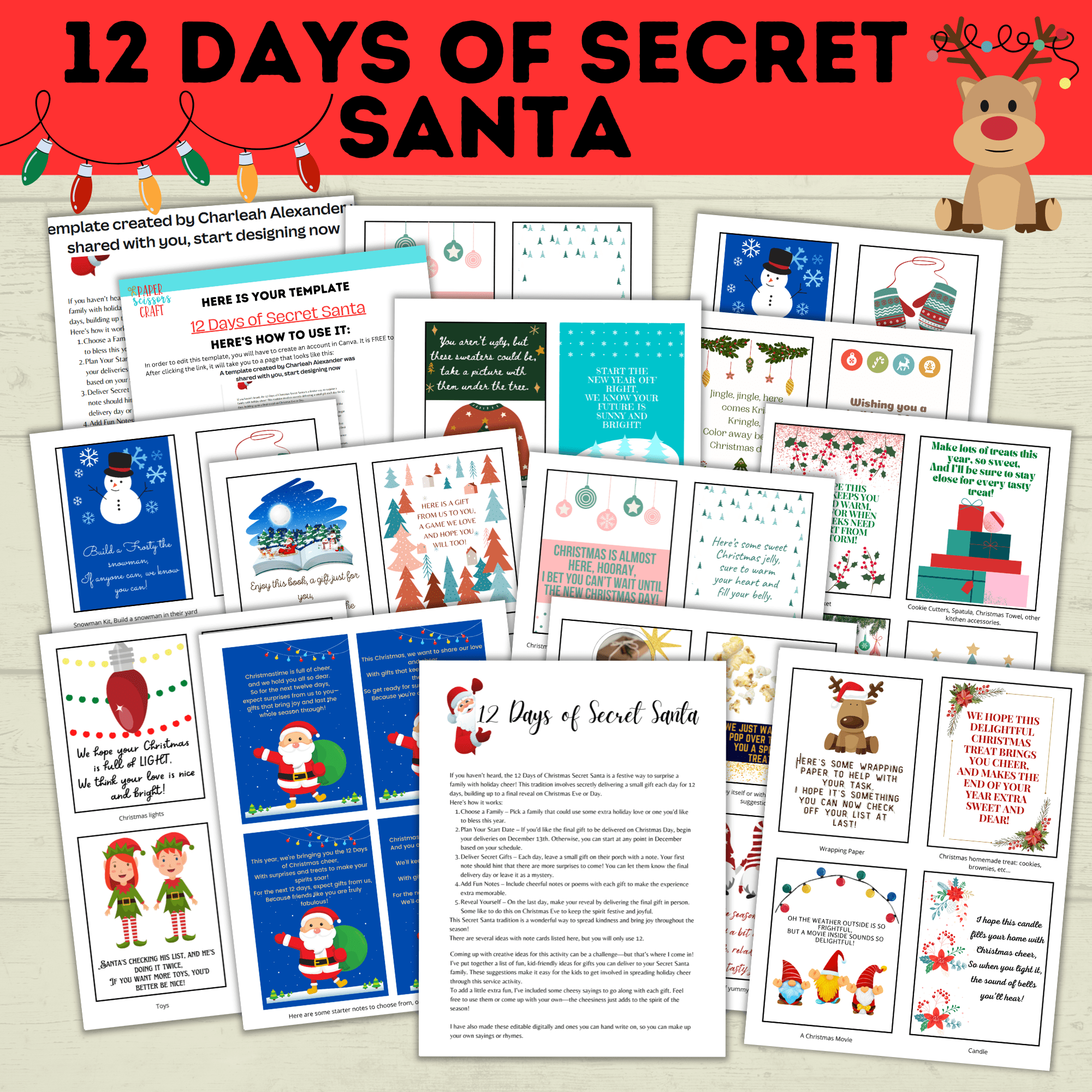Christmas Gifts | 12 Days of Secret Santa for Kids | Christmas Games | Christmas Activities for Kids | Secret Santa | Christmas Cards |