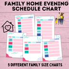 Family Home Evening Schedule Chart | FHE Rotation Chart | FHE Schedule