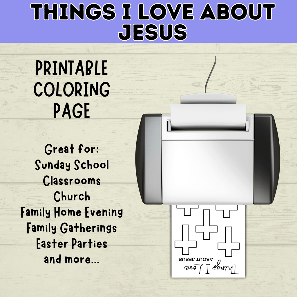 Jesus Craft | Things I Love About Jesus | Easter Craft | Sunday School Craft | Sunday School Lessons | Jesus Loves You | Bible Study |