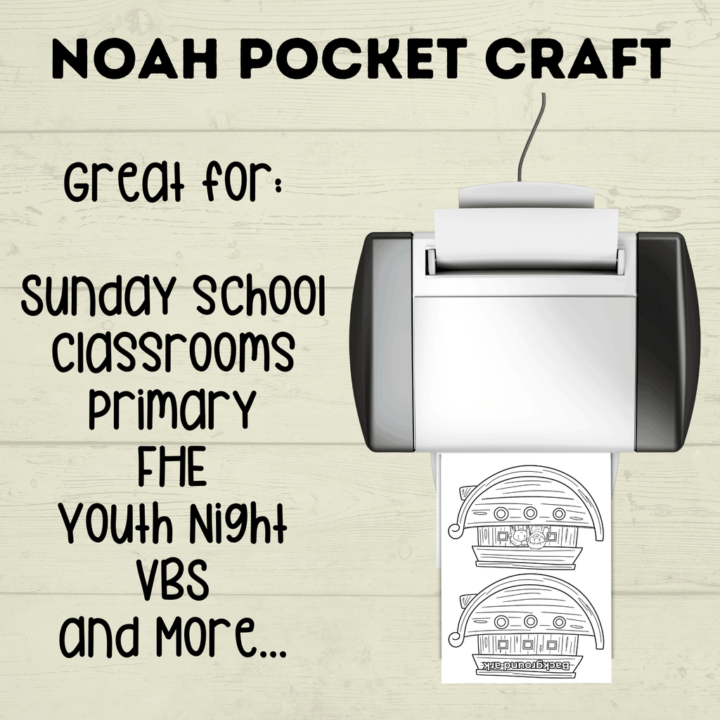 Noah's Ark Craft, Noah's Cut and Paste Craft, Sunday School Craft, Bible Craft