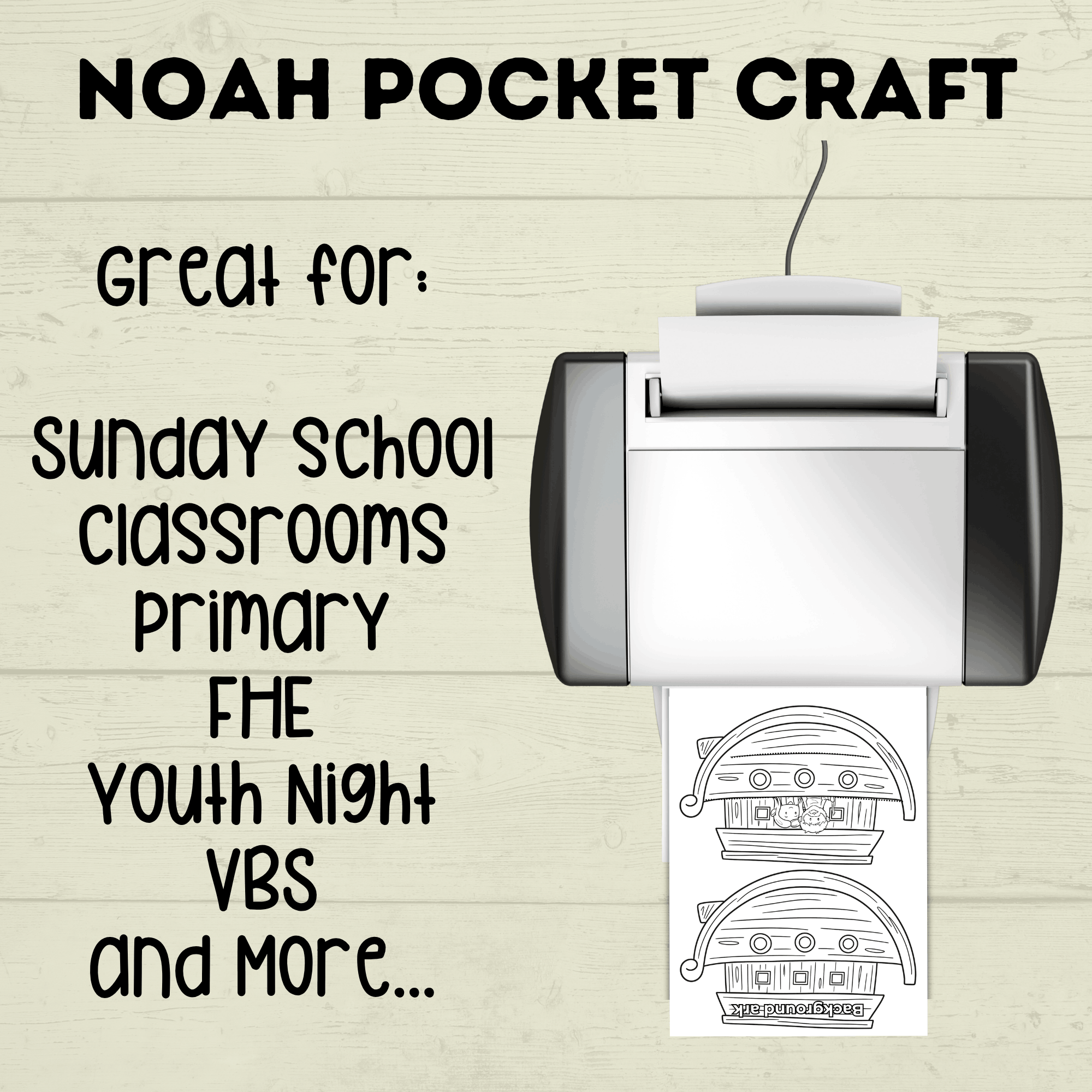 Noah's Ark Craft, Noah's Cut and Paste Craft, Sunday School Craft, Bible Craft
