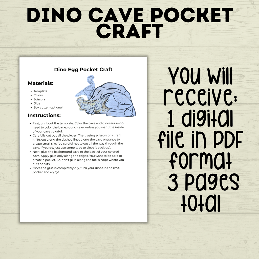 Dinosaur Cut and Paste Craft, Preschool Crafts, Toddler crafts, Homeschool, Dino