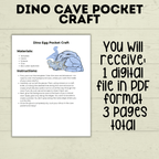 Dinosaur Cut and Paste Craft, Preschool Crafts, Toddler crafts, Homeschool, Dino