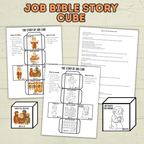 Job Bible Story Cube Craft, Sunday School Crafts, Cube Crafts, Bible Craft