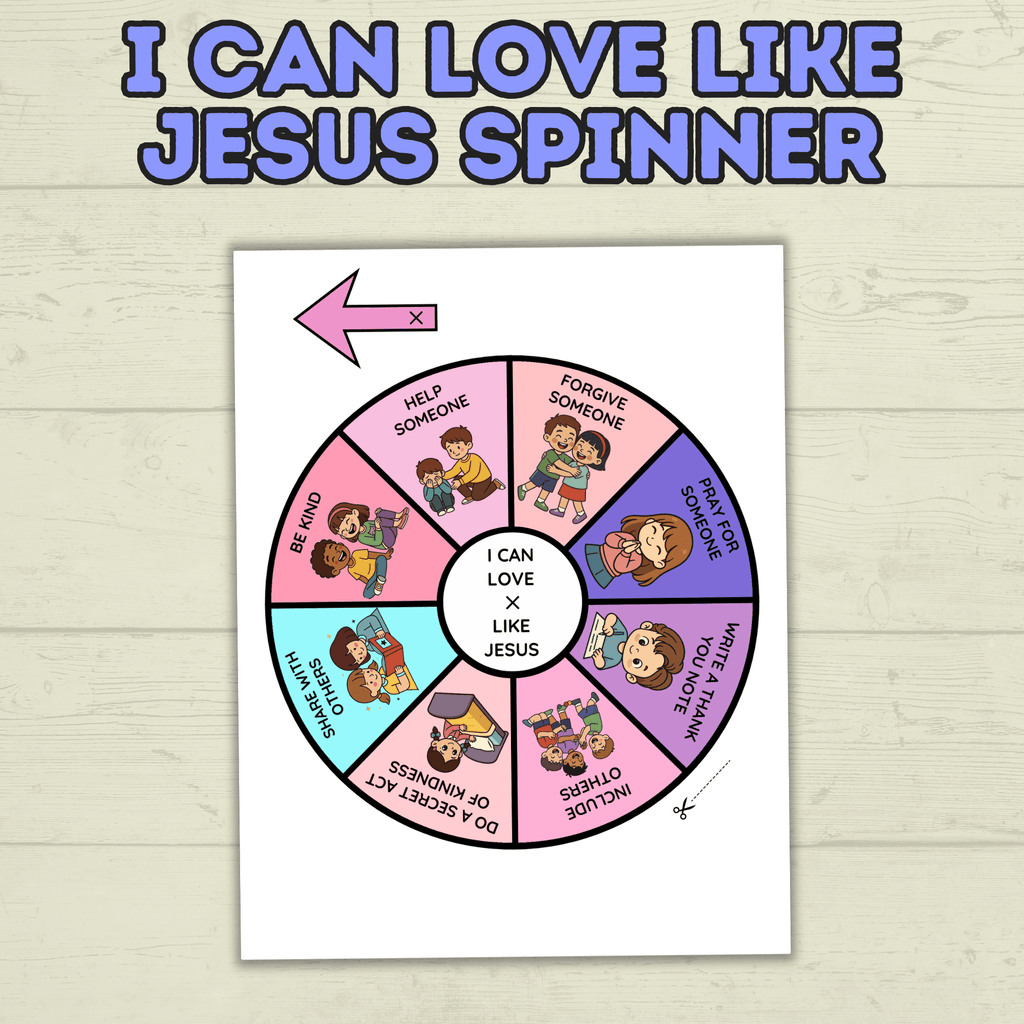I  Can Love Like Jesus Craft, Valentine's Day Christian Craft, Sunday School Craft, Bible Craft, Bible Lesson