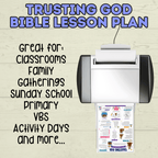 Trust in God Lesson, Bible Lesson, Job Story, Job Lesson, Noah Lesson, Noah and the Ark, Job Trivia, Sunday School Activity