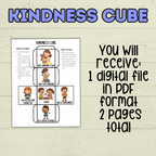 Kindness Cube Craft, Sunday School Craft, Kids Crafts, Kindness Craft, Christian Crafts, Bible Crafts, Homeschool, Lesson VBS, Cut and Paste