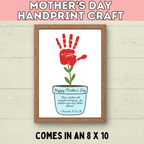 Mom Handprint Craft | Mother's Day Handprint Art | Handprint Art Craft | Handprint Flower | Flower Craft | Handprint Keepsake