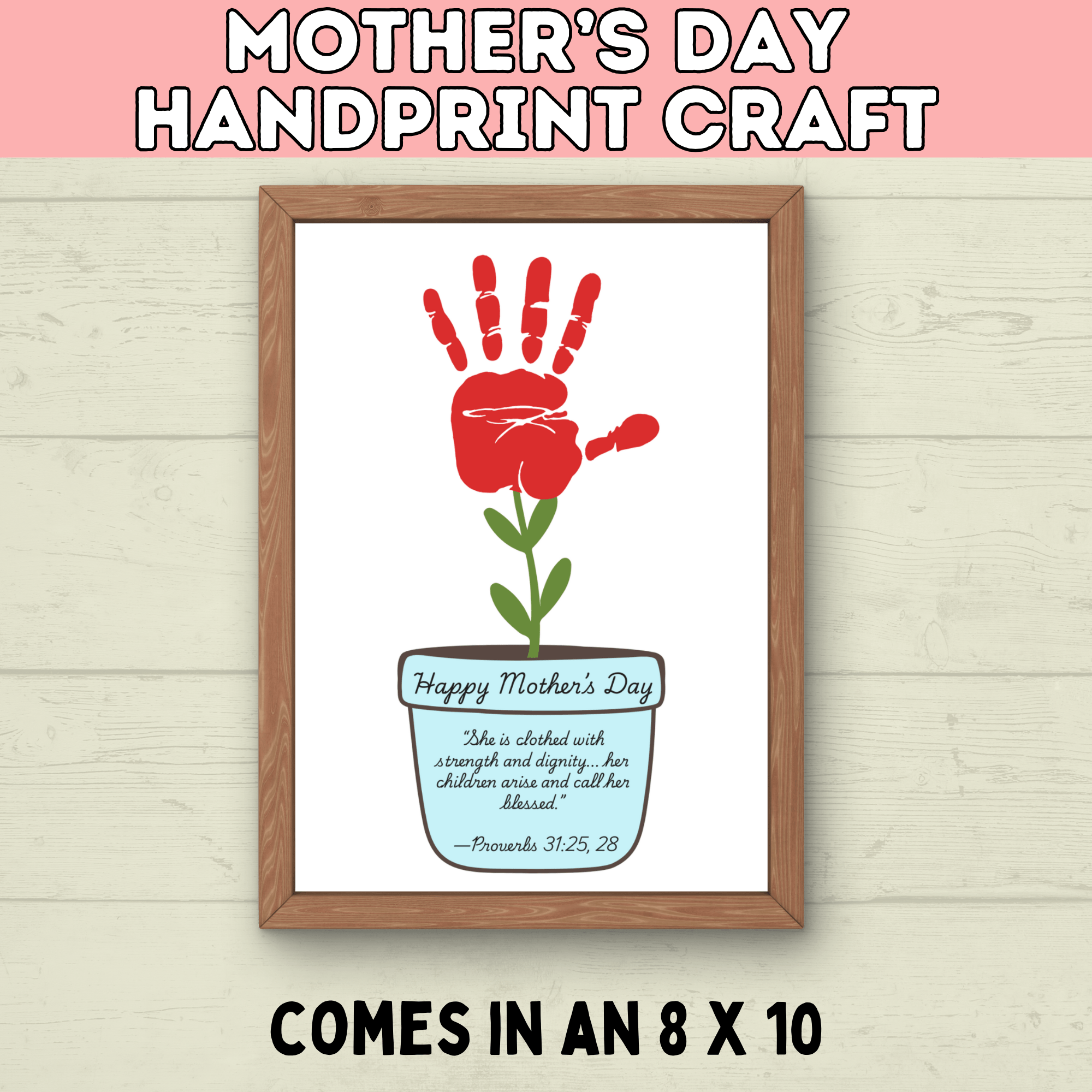 Mom Handprint Craft | Mother's Day Handprint Art | Handprint Art Craft | Handprint Flower | Flower Craft | Handprint Keepsake