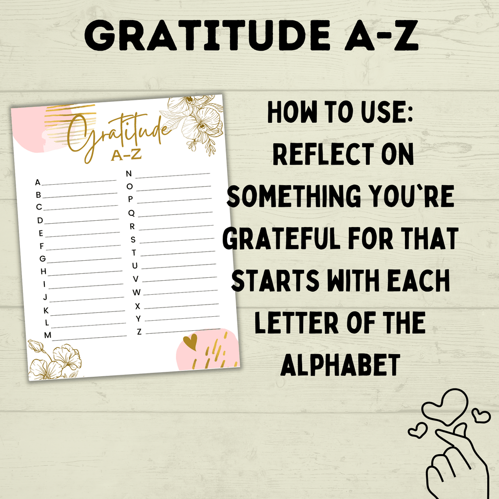 Gratitude A-Z | Gratitude Alphabet Game | Gratitude Game | Thankful Game | Grateful Game | Kids Game | Family Game | Thanksgiving Game