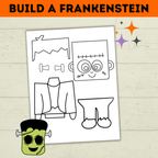 Frankenstein Craft for Kids | Halloween Craft | Halloween Activities | Halloween Printables | Build a Frankenstein | Monster Craft