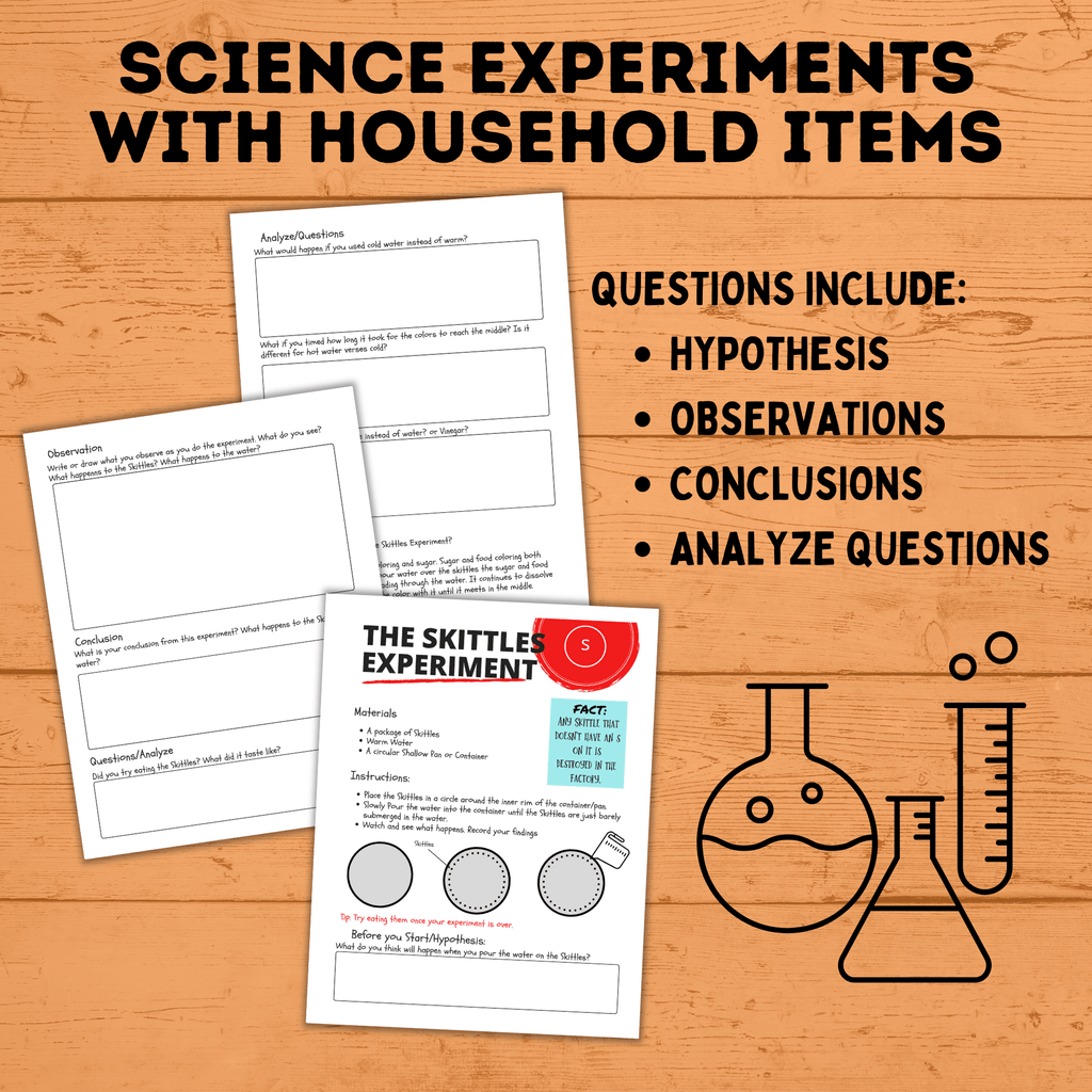 Kids Science Experiments | Kids STEM | Science Experiment Printables | Science Project for Kids | Science Experiment Sheet | Kids Science