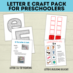 Letter E Crafts for Kids | Preschool Crafts | Alphabet Crafts | Toddler Crafts | Letter Crafts | Kids Crafts | Letter E Printables