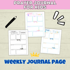 Prayer Journal for Kids | Kids Prayer Printables | Kids Prayer Activities | Letter to God | Kid's Journal | Teach Kids to Pray | Sunday