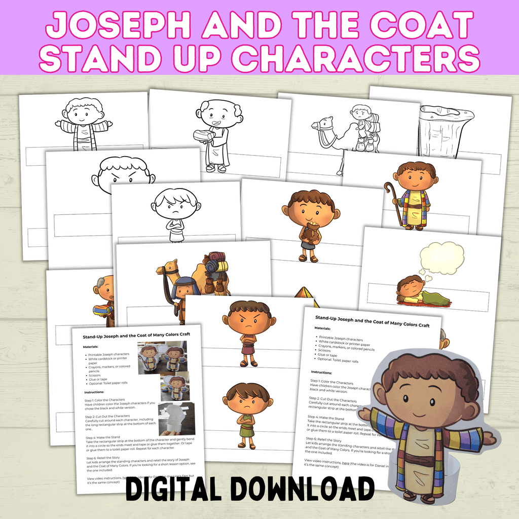 Joseph Bible Story Craft for Kids, Sunday School, Kids Ministry, Toddler, Old Testament