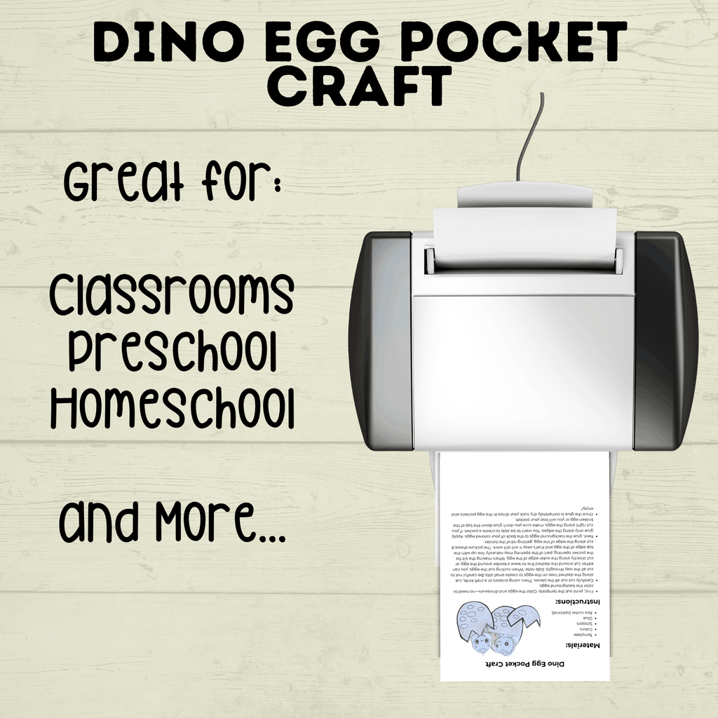 Dinosaur Egg Cut and Paste Craft, Preschool Crafts, Toddler crafts, Homeschool, Dino Egg Craft