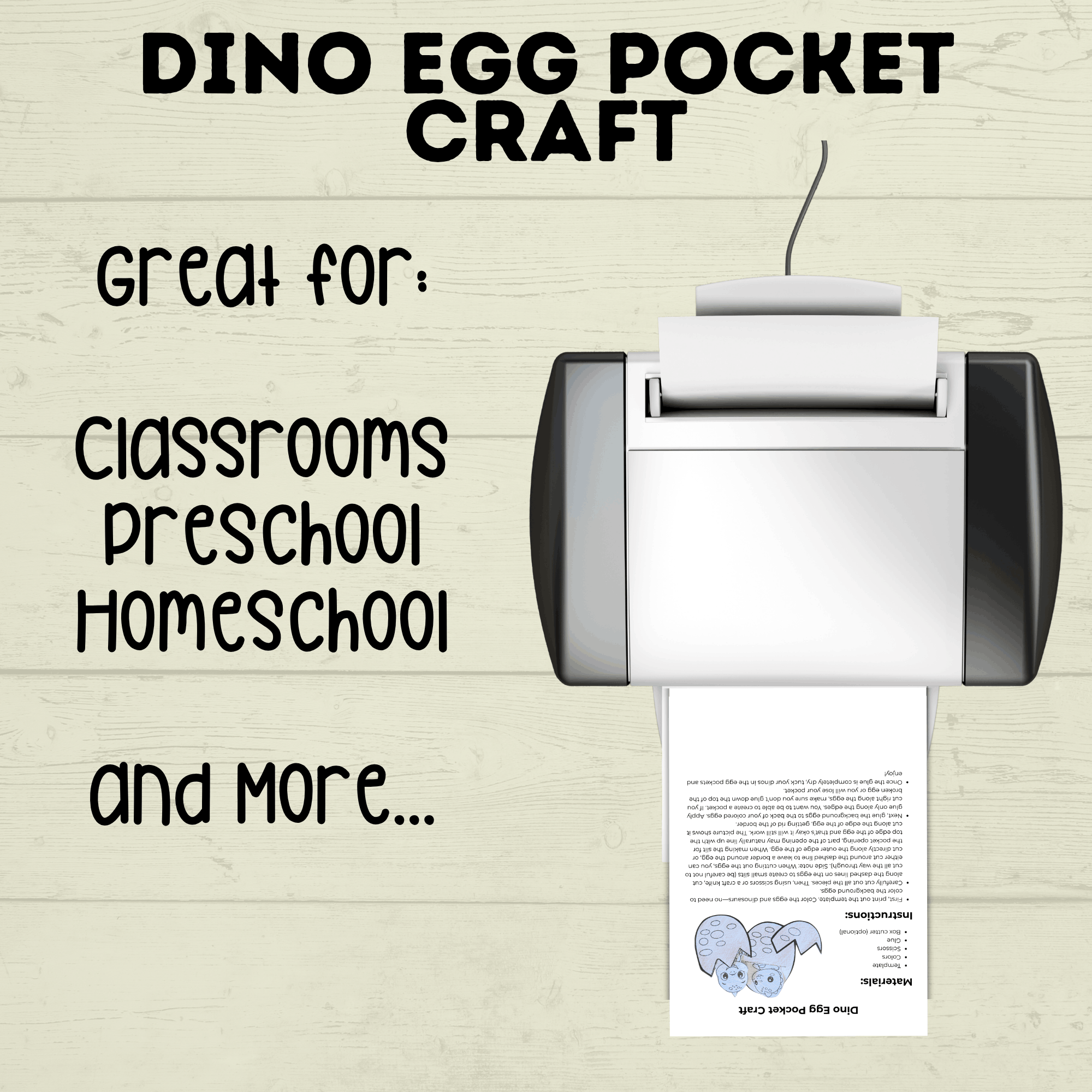 Dinosaur Egg Cut and Paste Craft, Preschool Crafts, Toddler crafts, Homeschool, Dino Egg Craft