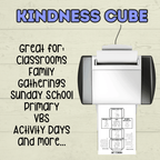 Kindness Cube Craft, Sunday School Craft, Kids Crafts, Kindness Craft, Christian Crafts, Bible Crafts, Homeschool, Lesson VBS, Cut and Paste