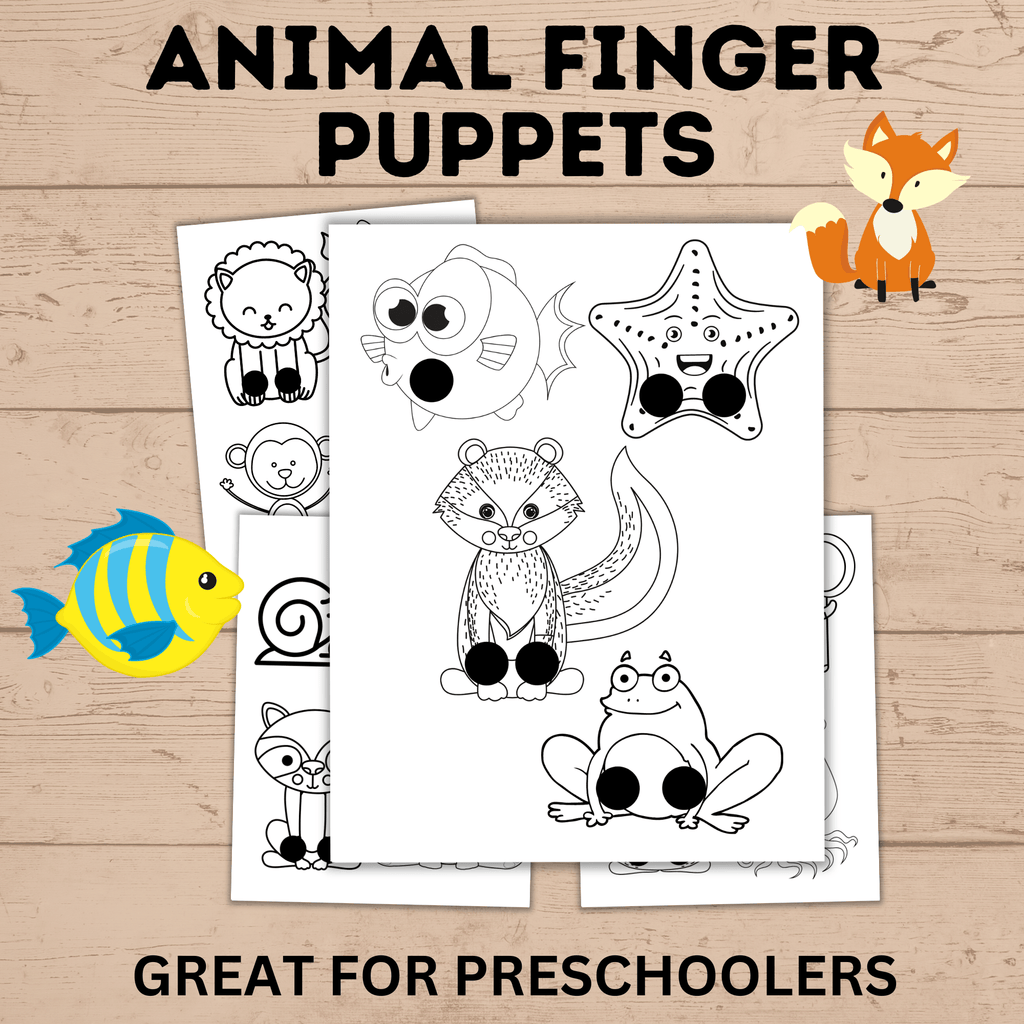 Animal Finger Puppets for Kids