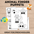 Animal Finger Puppets for Kids