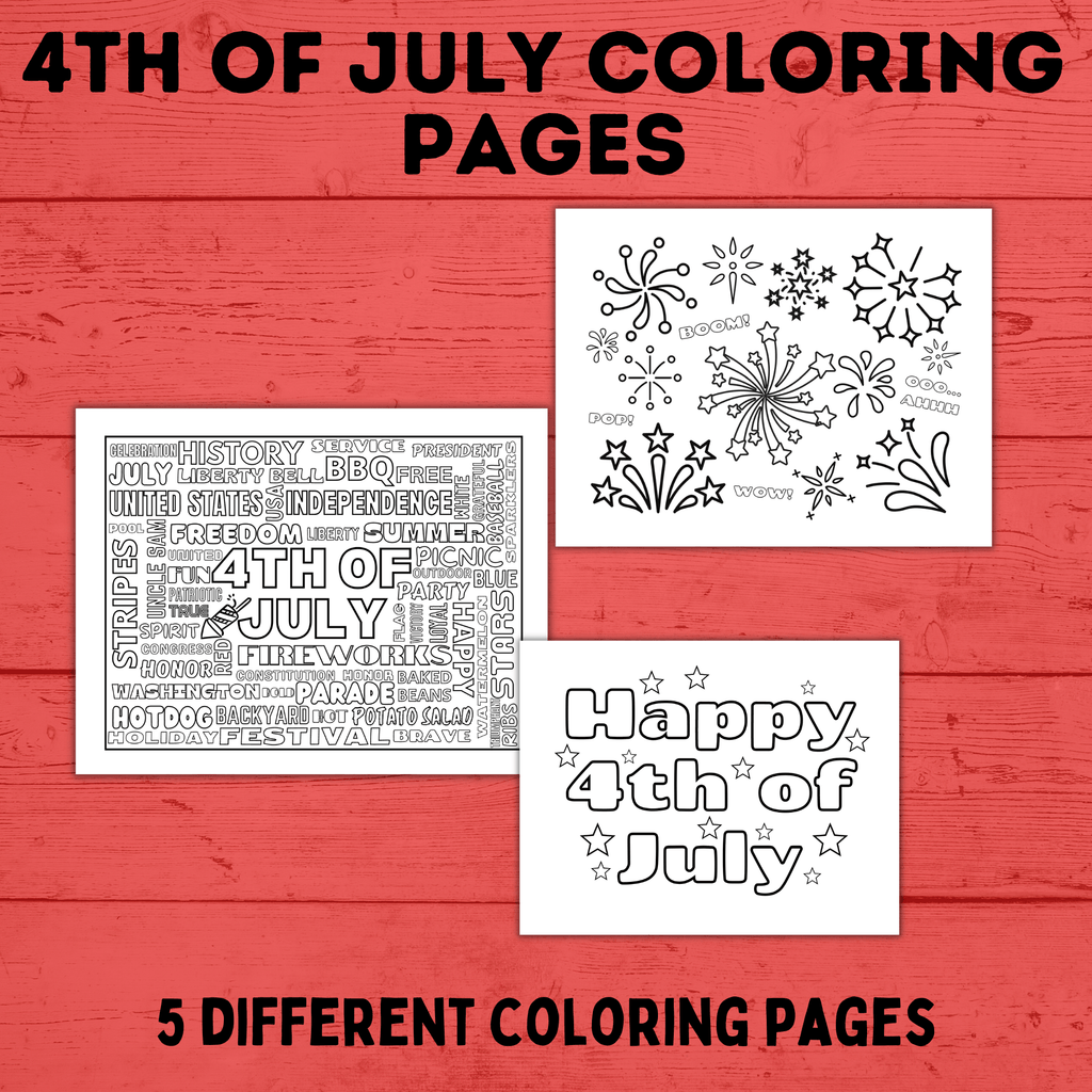 4th of July Coloring Pages for Kids