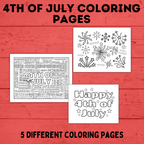 4th of July Coloring Pages for Kids