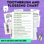 Toothbrush Chart | Teeth Brushing Chart | Reward Chart for Kids