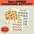 Halloween Counting Activity for Kids and Preschoolers | Counting for Preschoolers | Numbers | Math Worksheets | Math for Preschool