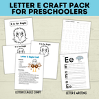 Letter E Crafts for Kids | Preschool Crafts | Alphabet Crafts | Toddler Crafts | Letter Crafts | Kids Crafts | Letter E Printables