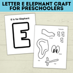 Elephant E Craft for Kids | E Crafts for Kids | Letter Crafts | Alphabet Crafts