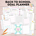 School Goal Planner for Kids | Kids Goals | Goals for Kids | Printables for Kids | Planner for Kids | School Planner | Digital Planner