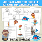Jonah and the Whale, Biblical Characters Craft, Bible Story Lessons, Kids Ministry, Sunday