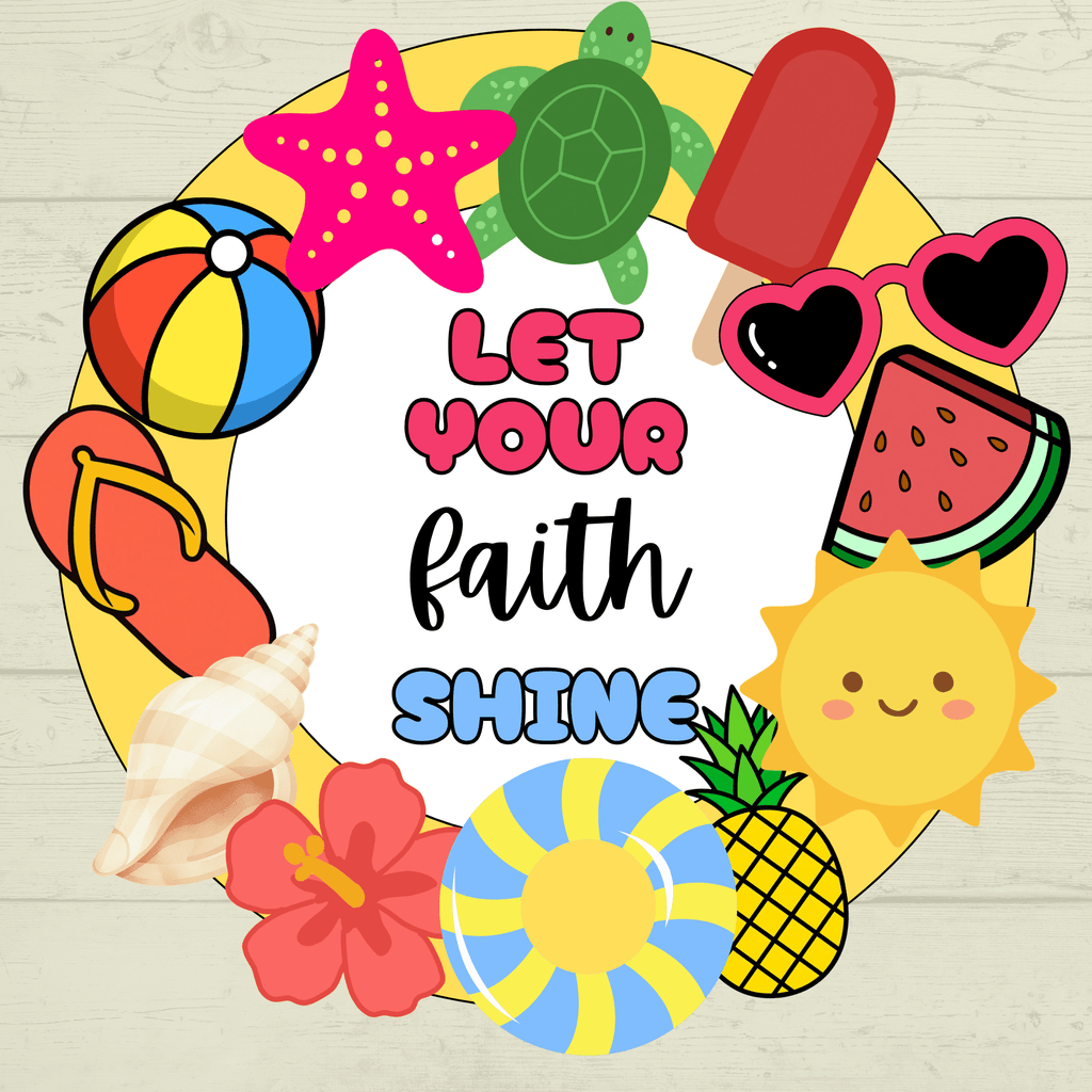 Let your Light Shine Craft, Bible Lesson, Sunday School Craft, Primary Craft, Christian Summer craft, Let your Faith Shine, Faith Craft